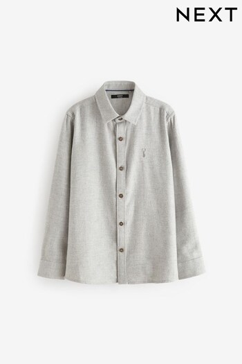 Grey Soft Flannel Shirt (3-16yrs) (Q67774) | £14 - £19