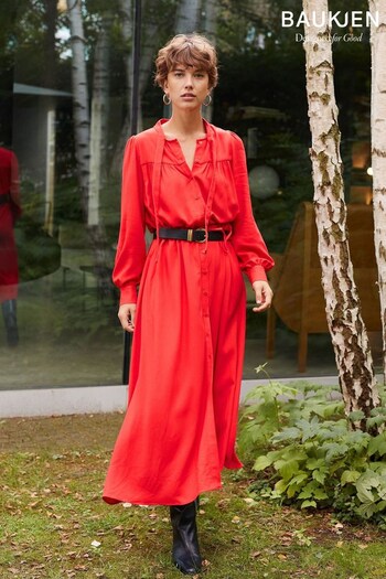 Baukjen Red Ania Dress with Lenzing™ Ecovero™ (Q67784) | £199