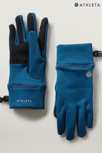 Athleta Blue Softshell Gloves (Q67817) | £36