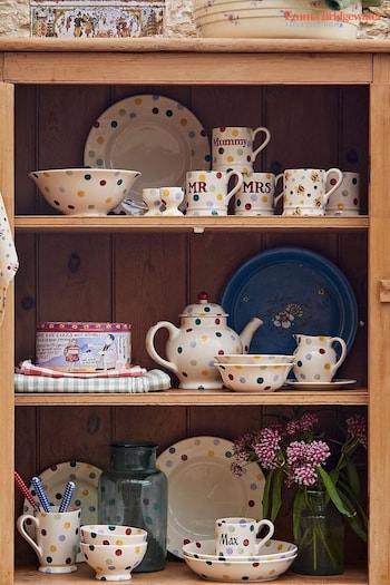Emma Bridgewater Cream Polka Dot 4 Mug & Teapot Boxed (Q67857) | £70