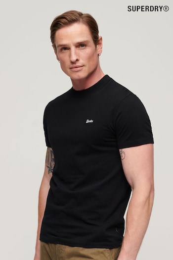 Superdry Black Small Cotton Essential Logo T-Shirt (Q67869) | £20