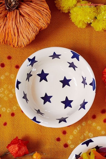 Emma Bridgewater Cream Blue Star Cereal Bowl (Q67882) | £24