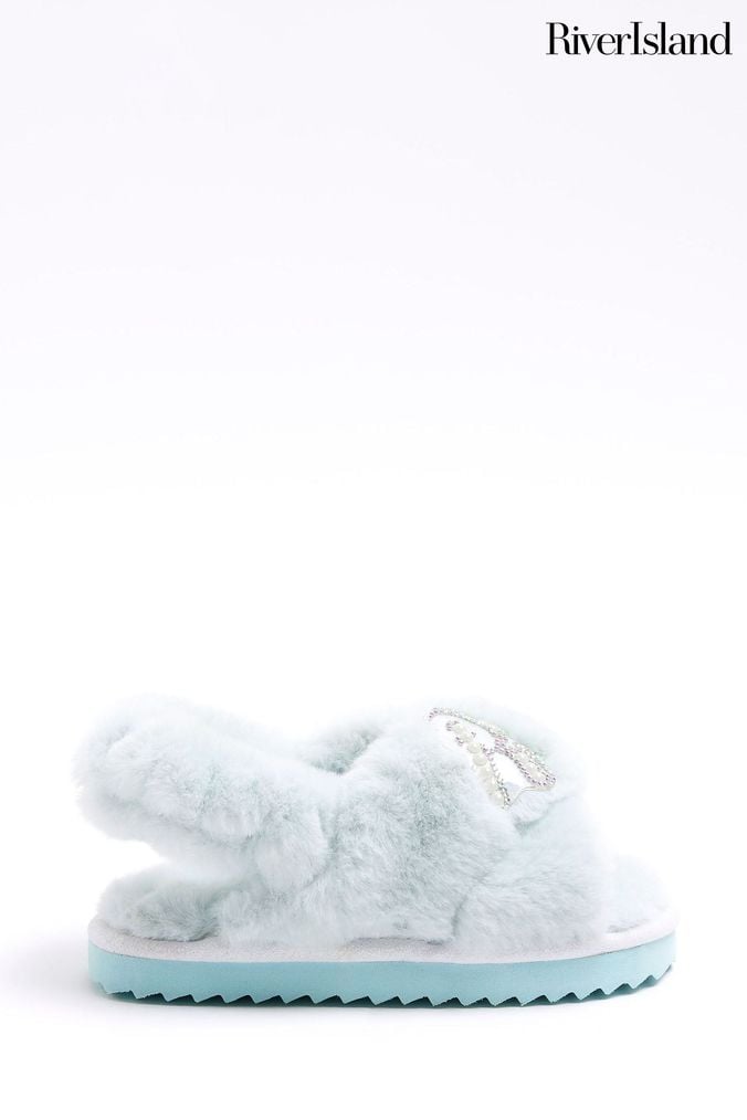 Buy Girls River Island Blue Slippers Online Next UK