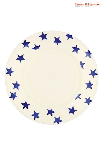 Emma Bridgewater Cream Blue Star 10.5 Inch Plate (Q68036) | £25