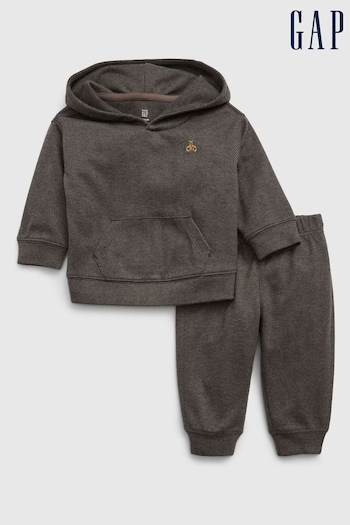 Gap Grey Brannan Bear Knit dress Hoodie & Jogger Set (Q68046) | £30