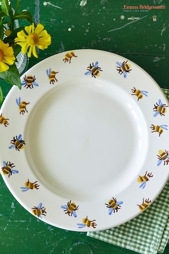 Emma Bridgewater Cream Bumblebee 10.5 Inch Plate (Q68062) | £25