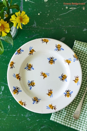 Emma Bridgewater Cream Bumblebee 8.5 Inch Plate (Q68072) | £22