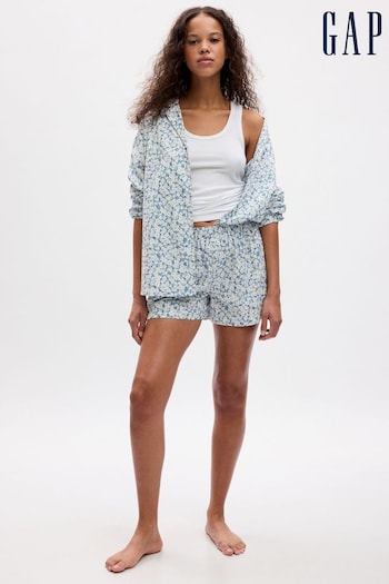 Gap Blue Poplin Pyjama Shorts (Q68106) | £20