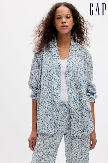 Gap Light Blue Poplin Pyjama Shirt (Q68126) | £30