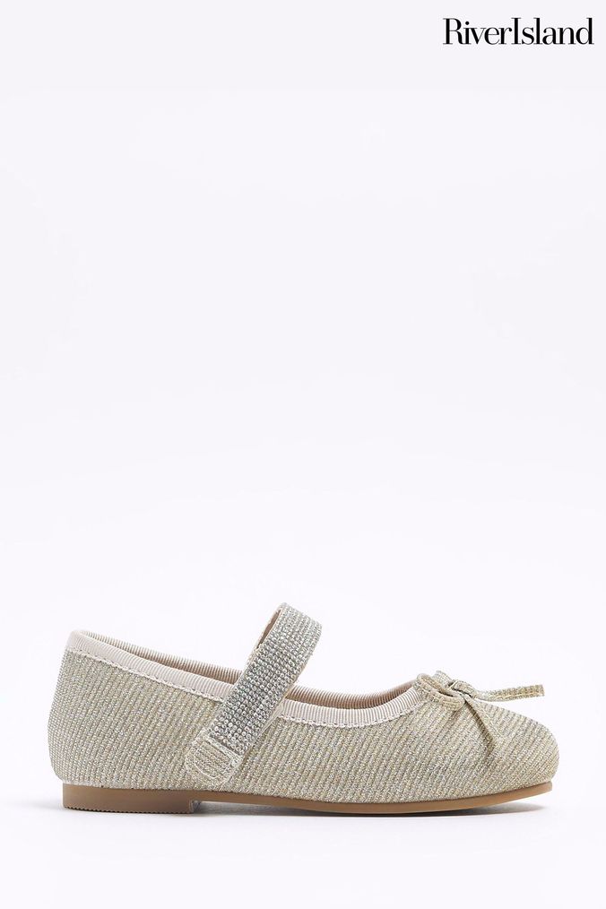 Gold shoes river island discount