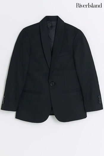 River Island Black Care Tuxedo Blazer (Q68216) | £45