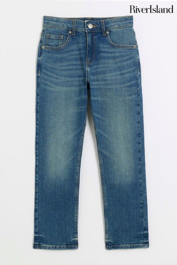River Island Blue Boys Denim Skinny Jeans (Q68256) | £18 - £26