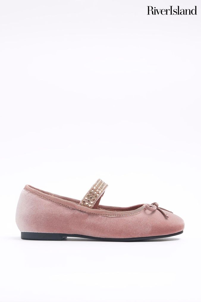 Girls velvet deals dress shoes