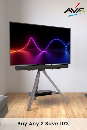 AVF Grey Hoxton Sound Freestanding Tripod TV Stand (Q68282) | £270