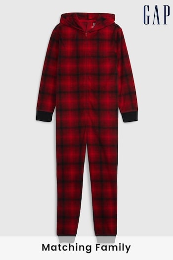 Gap Red & Black Check Hooded All in One (Q68292) | £30