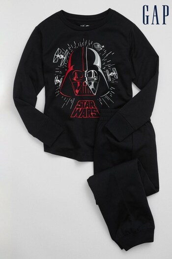 Gap Black Star Wars Darth Vader Recycled Pyjama Set (Q68336) | £35