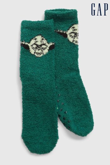 Gap Green Recycled Star Wars Fluffy Socks (Q68339) | £6