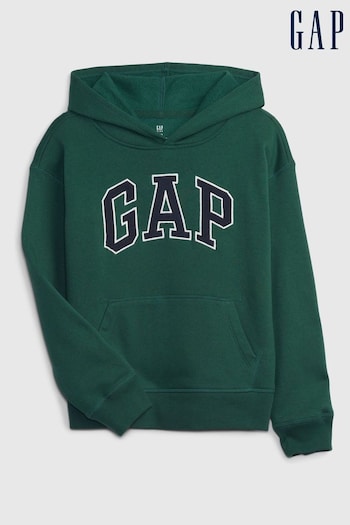 Gap Green Arch Logo Cotton Mix Hoodie (Q68411) | £20