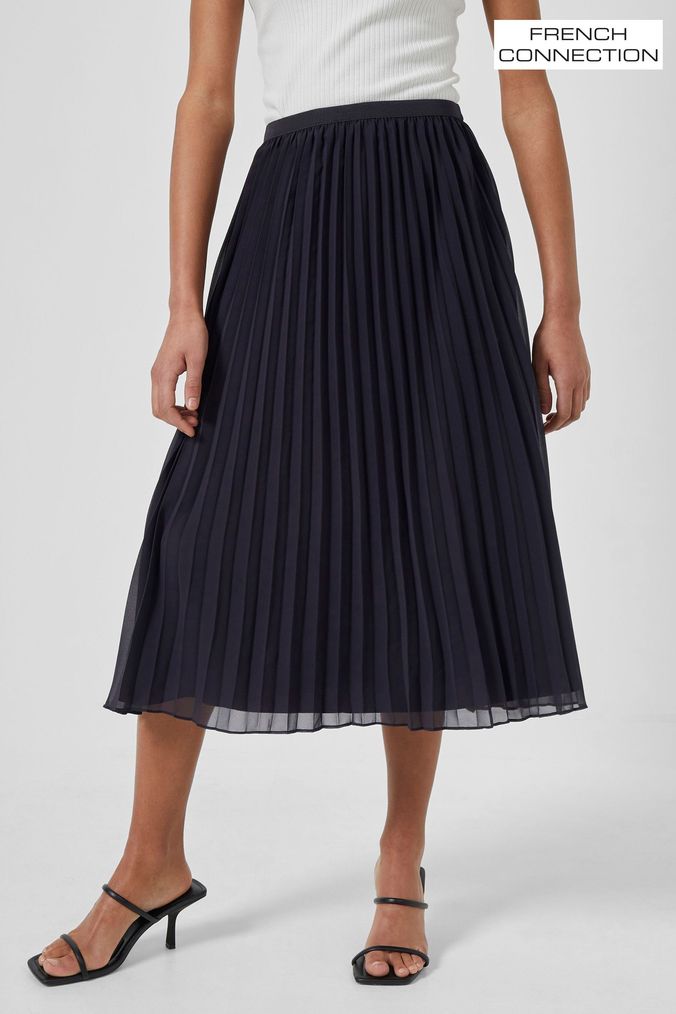 Blue pleated skirt next sale