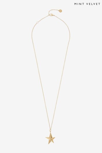 Mint Velvet Gold Plated Star Necklace (Q68654) | £49