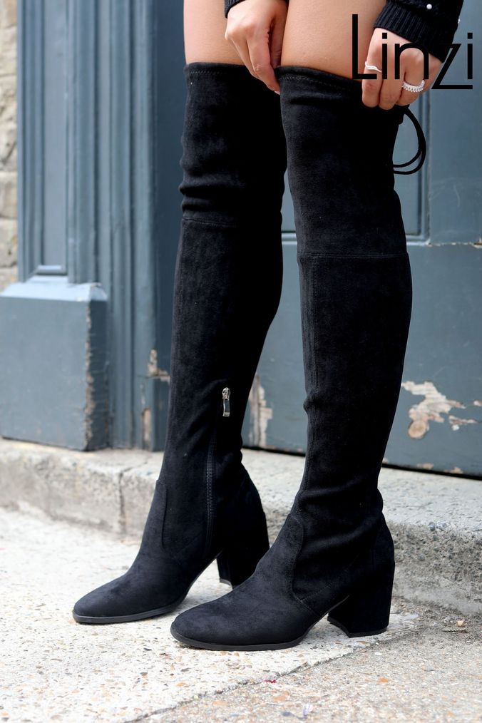 Over The Knee Boots Black Over The Knee Boots Next