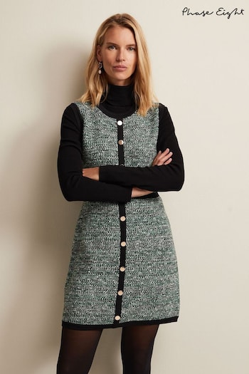 Phase Eight Black Patsy Knitted Shift Mini Dress (Q69004) | £110