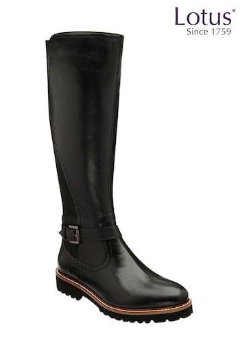 Lotus Black Leg Boots (Q69014) | £99