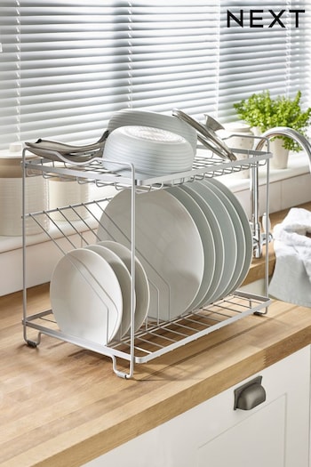 Grey Malvern 2 Tier Dish Drainer (Q69021) | £32