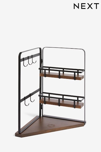 Black Bronx Folding Corner Storage (Q69035) | £32