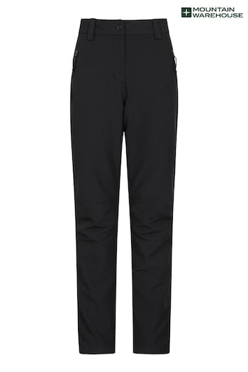 Mountain Warehouse Black Womens Arctic II Thermal Fleece Lined Trousers (Q69057) | £56