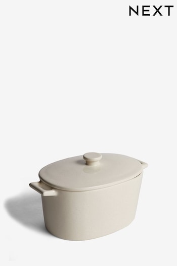 Natural Hayden Speckle Casserole Dish (Q69082) | £28