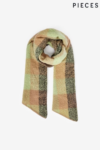 PIECES Green Cosy Scarf (Q69087) | £22