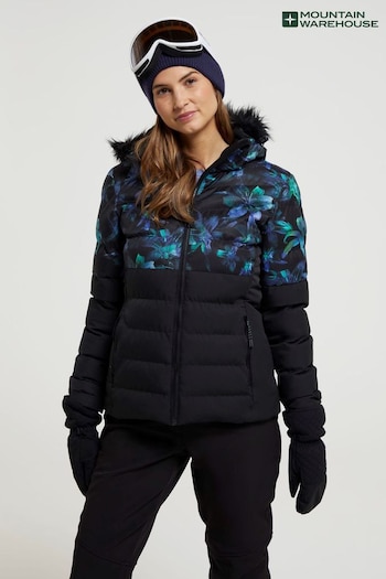 Mountain Warehouse Black Womens Avalanche Padded Ski Jacket (Q69123) | £144