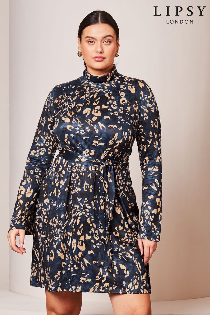 Lipsy leopard sales print dress next