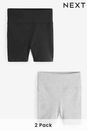 Black/Grey 2 Pack Cycling RAQUETTE shorts (Q69359) | £20
