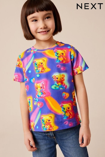 Purple/Rainbow Bears T-Shirt (3-16yrs) (Q69395) | £4.50 - £7.50