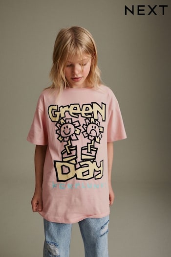 Pink Green Day Band License T-Shirt (3-16yrs) (Q69403) | £14 - £19