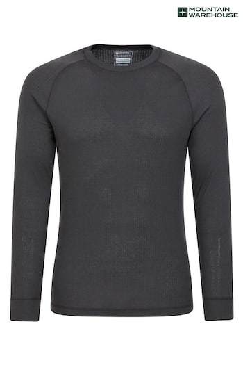 Mountain Warehouse Grey Talus Mens Round Neck Thermal Top (Q69444) | £20
