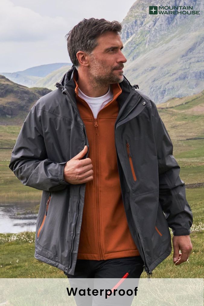 Buy Men s Grey Raincoat Jackets Online Next UK