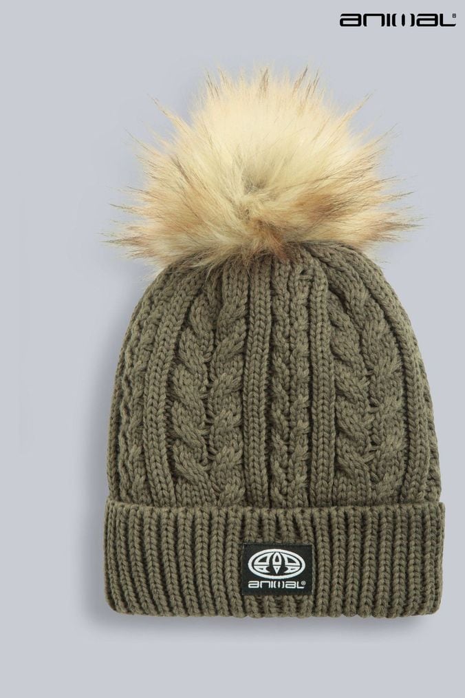 Womens green best sale bobble hat