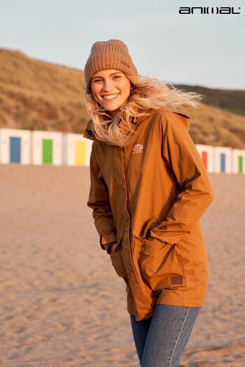 Animal Yellow Margate Womens Recycled Waterproof Jacket (Q69494) | £140