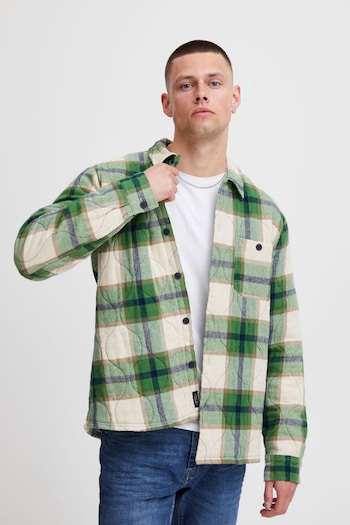 Blend Green Quilted Checked Shacket (Q69553) | £60
