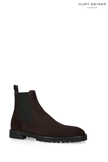 Kurt Geiger London Hunt Chelsea Brown Boots (Q69639) | £229