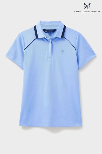 Crew Clothing Company Blue Casual Polo Parka Shirt (Q69648) | £50