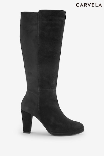 Carvela Comfort  Addison Knee Black Boots Lug (Q69679) | £219