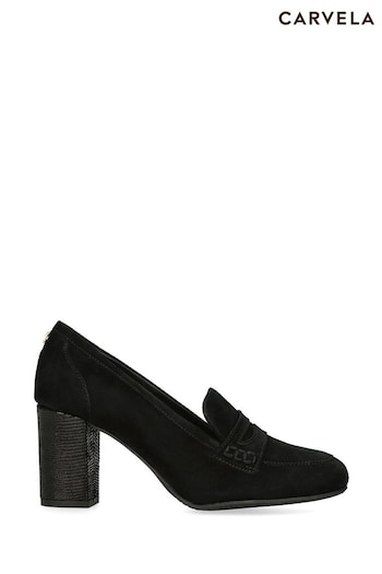 Carvela Comfort Reign Loafer Black Shoes (Q69693) | £139