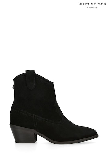 Kurt Geiger London Billy Western Black Boots (Q69696) | £199