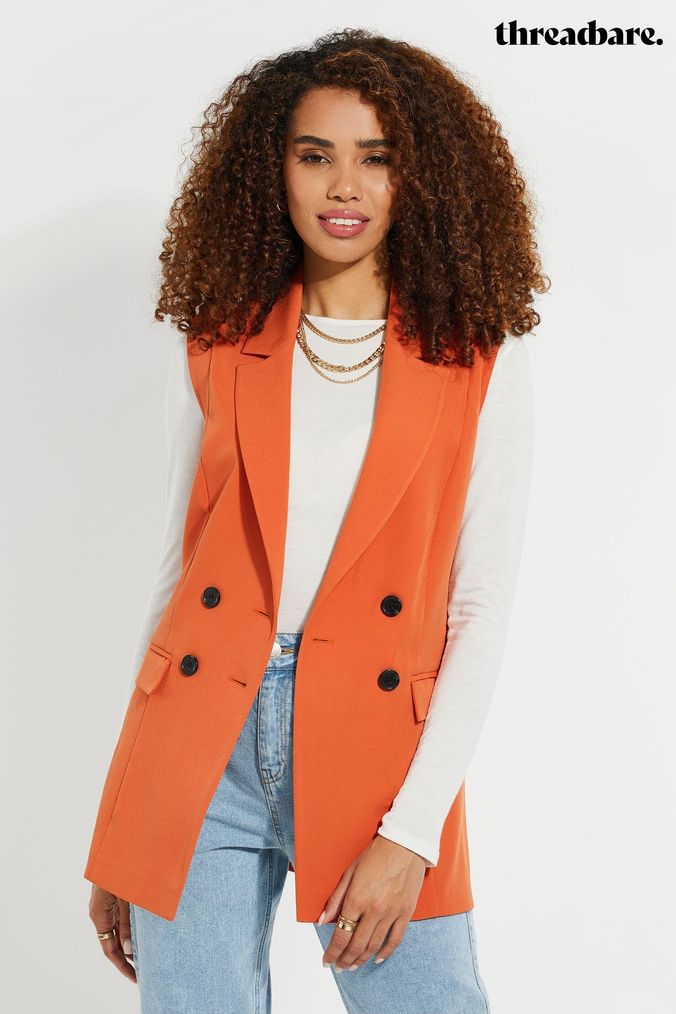Orange sport clearance coat blazer