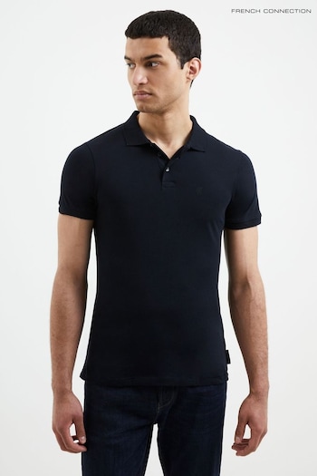 French Connection Jersey Polo Blau (Q69737) | £18