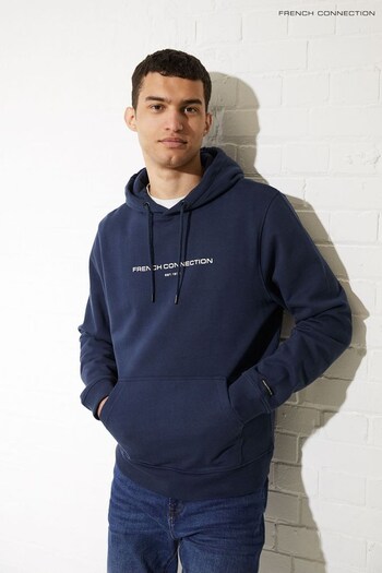 French Connection Blue Nights FC Logo Hoodie (Q69753) | £50